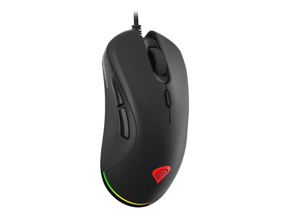 Genesis herní optická myš KRYPTON 200/RGB/6400 DPI/Herní/Optická/6 000 DPI/Drátová USB/Černá