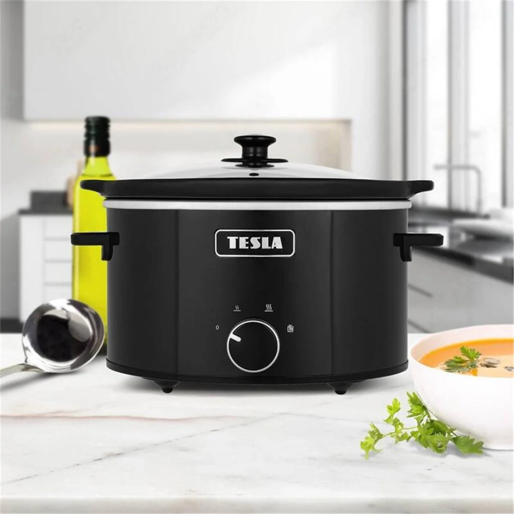 TESLA SlowCook S350 – pomalý hrnec 3,5 l s keramickou nádobou