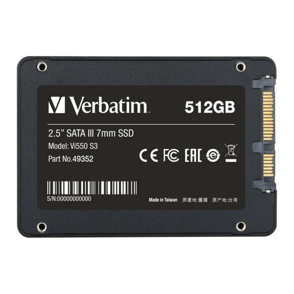 Verbatim SSD 512GB SATAIII Vi550 S3 int. disk 2.5"