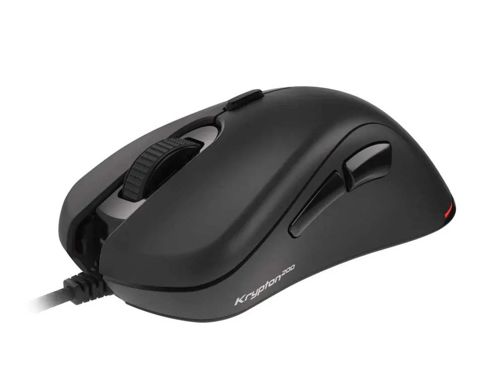 Genesis herní optická myš KRYPTON 200/RGB/6400 DPI/Herní/Optická/6 000 DPI/Drátová USB/Černá