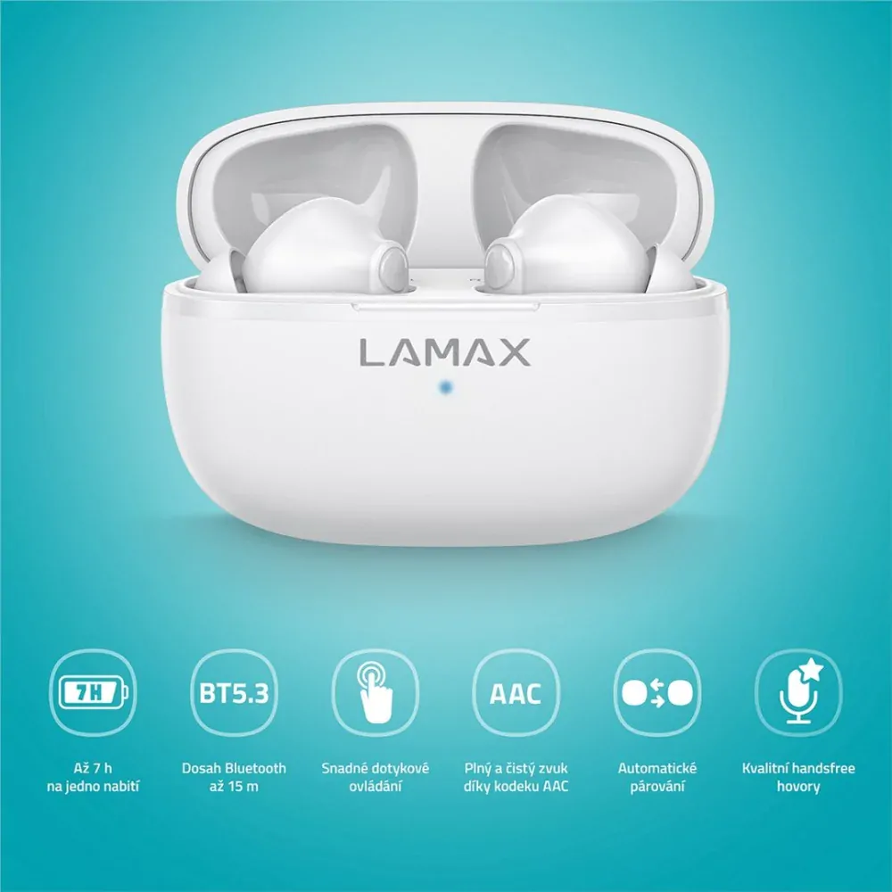 LAMAX Clips1 Play - bílá (white)