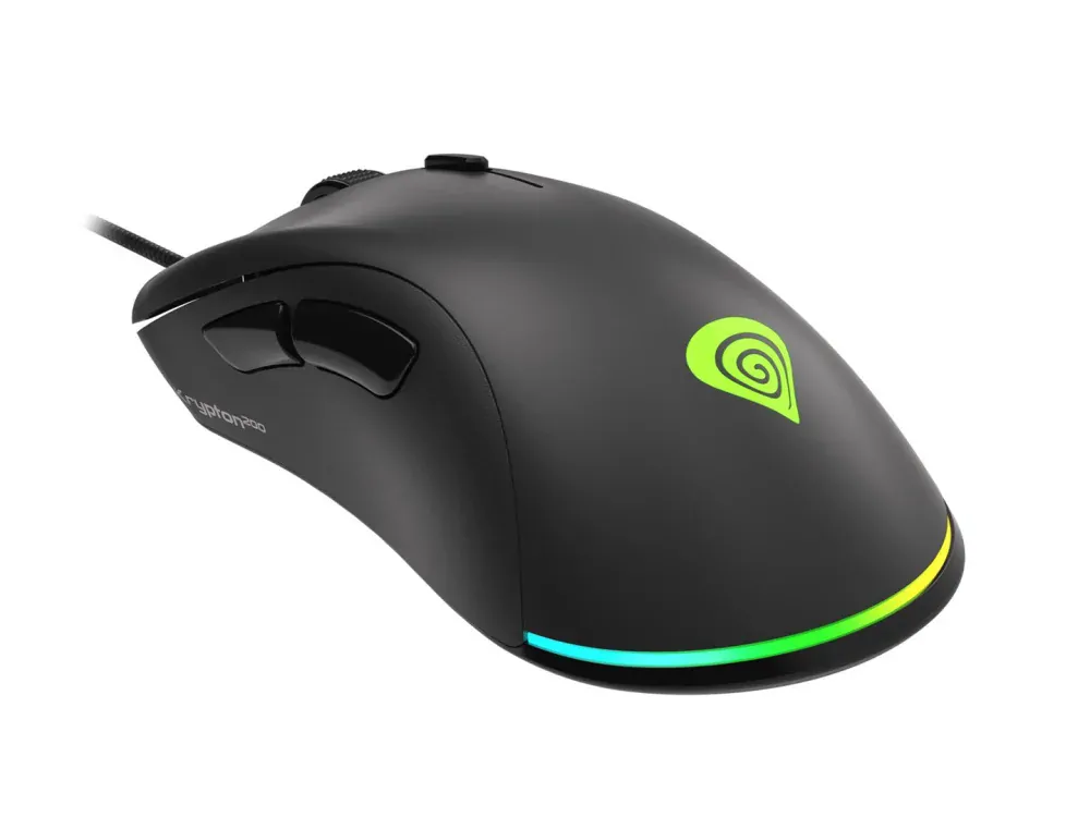 Genesis herní optická myš KRYPTON 200/RGB/6400 DPI/Herní/Optická/6 000 DPI/Drátová USB/Černá