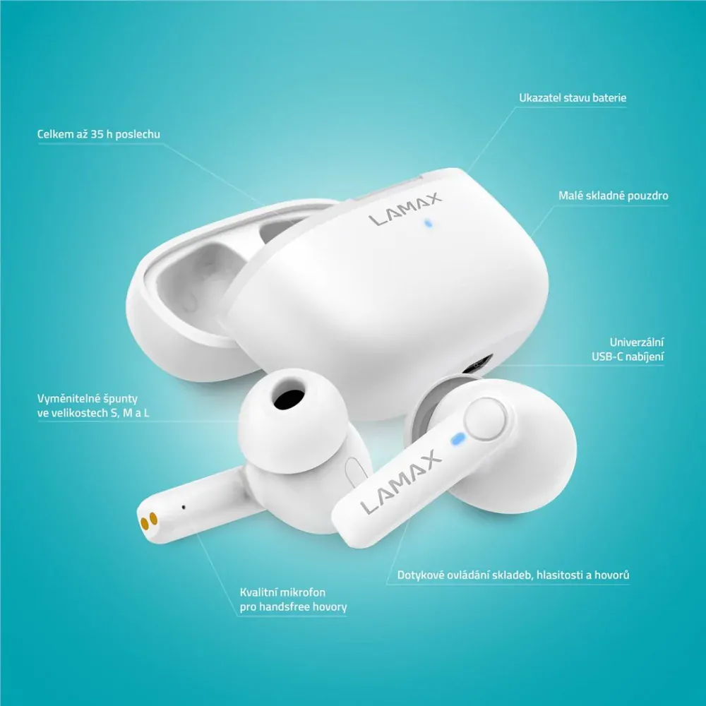 LAMAX Clips1 Play - bílá (white)